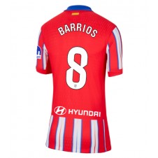 Atletico Madrid Pablo Barrios #8 Hjemmedrakt Kvinner 2024-25 Kortermet